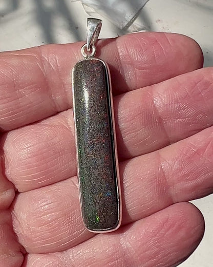 Andamooka Opal in 0.925 Silver