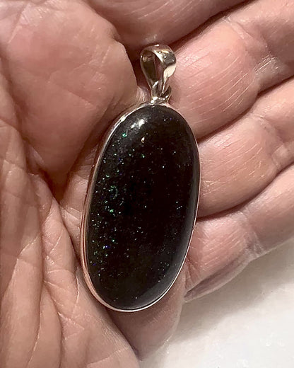 Andamooka Opal in 0.925 Silver