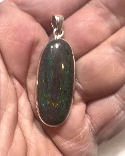 Andamooka Opal in 0.925 Silver