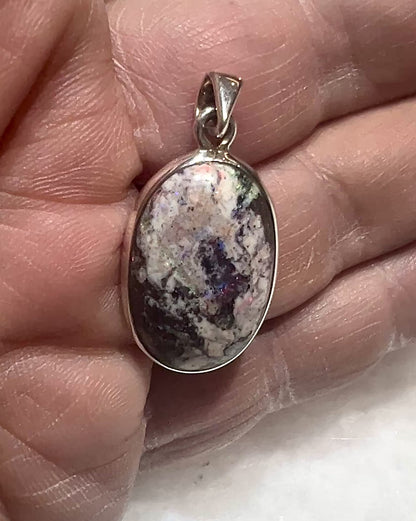Andamooka Opal in 0.925 Silver